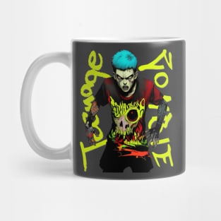 Zombie Teenage Boy Halloween Mug